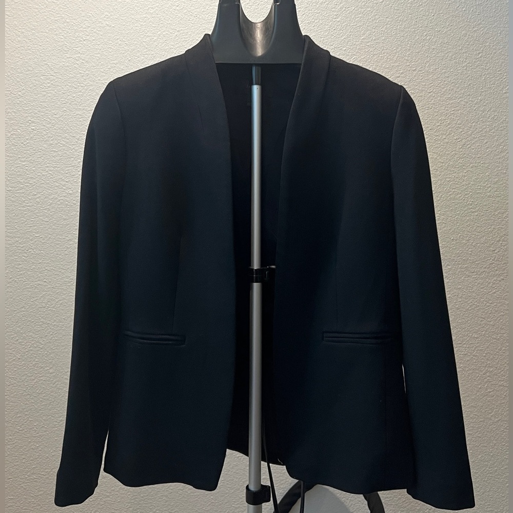J. Crew Black Open Front Blazer Size 6